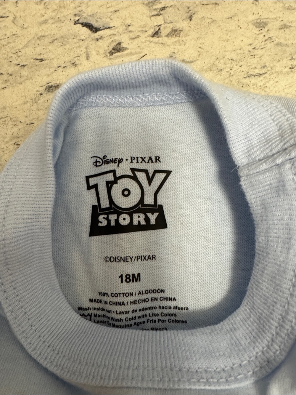 Disney Light Blue Toy Story 'Ready to Play' Graphic Tee with Character Patches - Picture 2 of 4